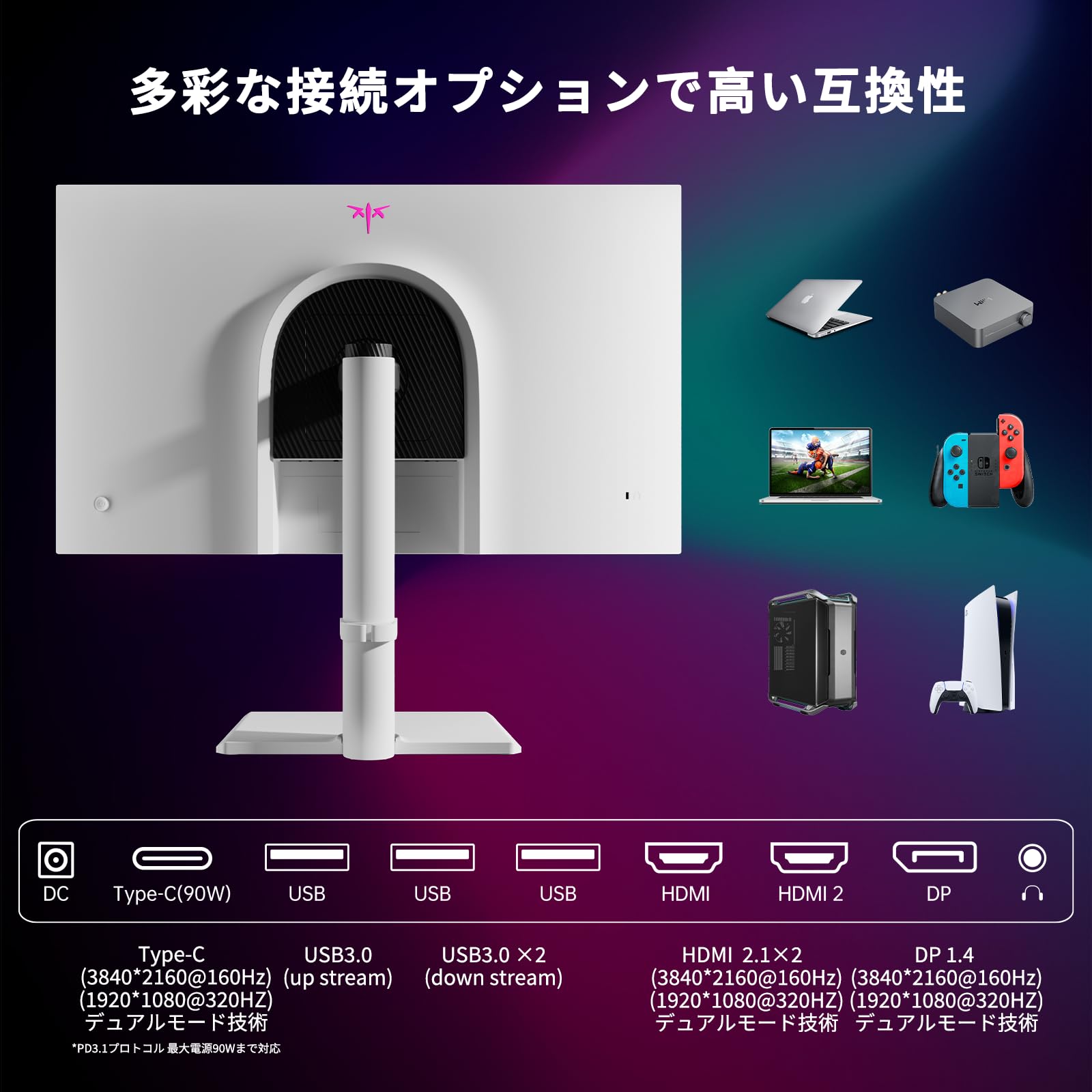 Amazon.co.jp: KEY TO COMBAT 27インチ 4K UHDゲーミングモニター FAST